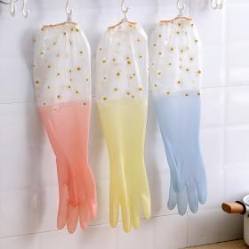 Colorful kitchen gloves