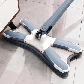 X-type hand free flat mop