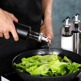 Stainless steel glass oil pot